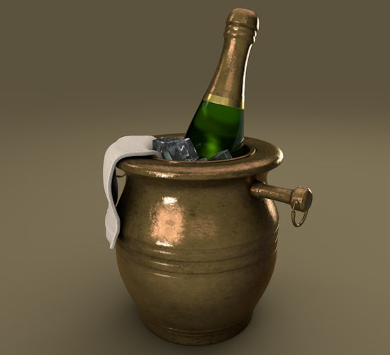 Bronze Champagne Bucket | 3D Model