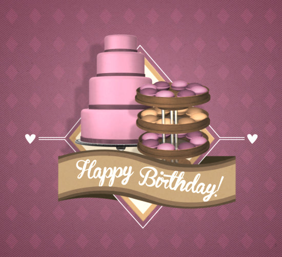 Birthday Cake & Macarons | FREE