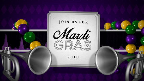 Mardi Gras Event Invite 4K
