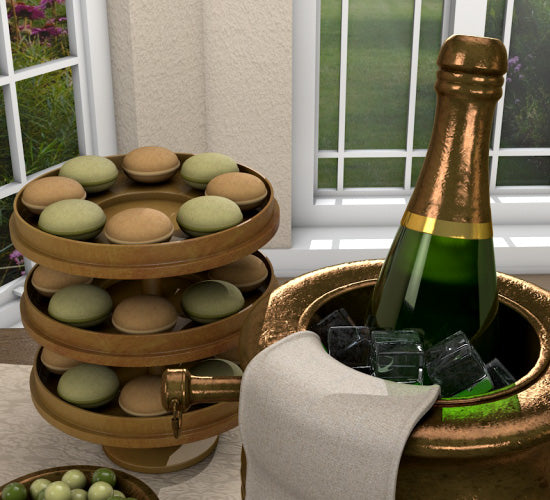 Wedding Dessert Table Scene | 3D Model